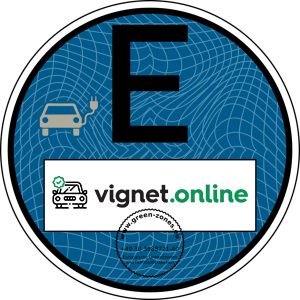 Blauwe Milieusticker Duitsland | E-sticker